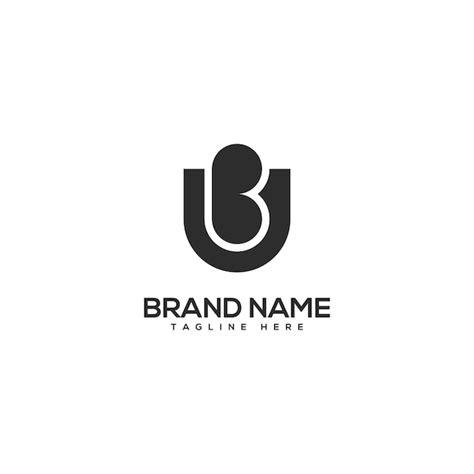 Premium Vector Modern Letter Ub Bu Logo Design Vector Template