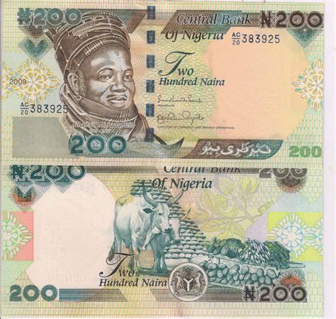 Nigeria - 200 naira 2009 Unc currency note - KB Coins & Currencies