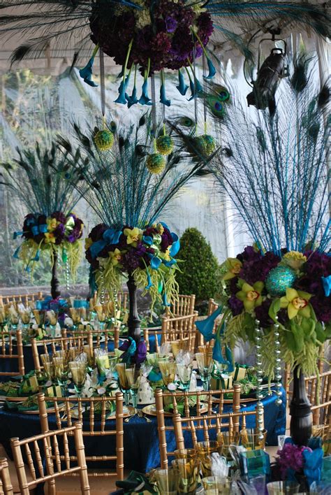 Peacock Theme Event Peacock Wedding Centerpieces Peacock Wedding Theme Unique Wedding