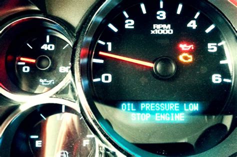 Reason For Low Oil Pressure Light On