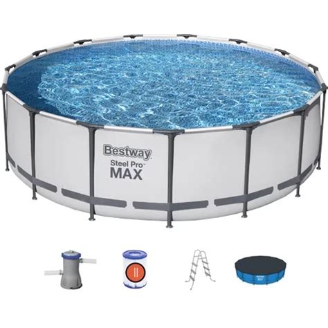 Piscina Bestway Estructura Redonda Lts Steel Pro Max Con Filtro