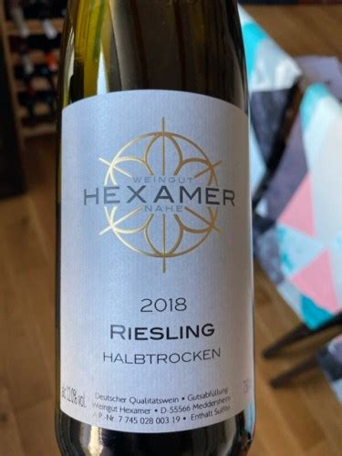 Hexamer Riesling Halbtrocken Vivino US