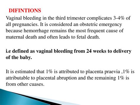 Ppt Antepartum Haemorrhage Powerpoint Presentation Free Download Id2283747