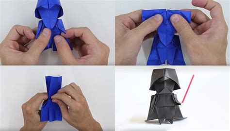 Origami Darth Vader Darth Vader Origami Como Fazer Origami