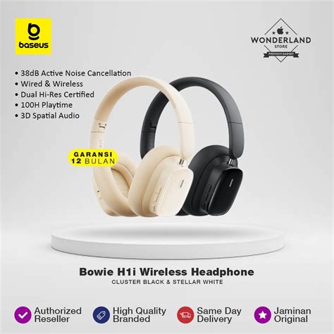 Jual Baseus Bowie H I Wireless Headphone Noise Cancelling Anc Spatial