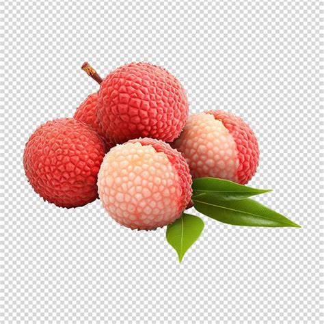 Premium Psd Lychee Isolated On Transparent Background Png