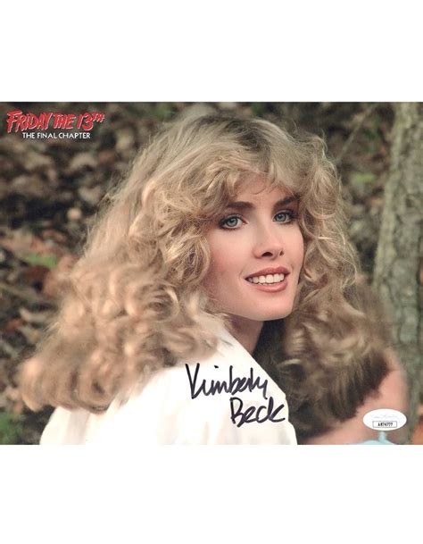 Kimberly Beck signed 8×10 Photo Trish Jarvis Friday the 13th Part 4 The Final Chapter ...