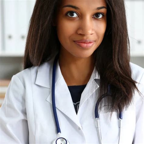 Beautiful Smiling Female Doctor Hold Stock Image Everypixel