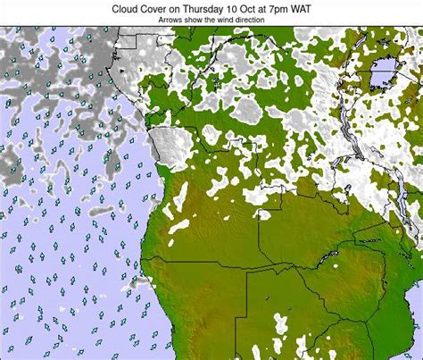 Angola Cloud Cover On Friday Dec At Pm Wat