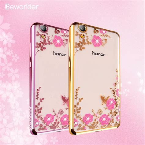 Beworlder Para Huawei Honor 5A Play Funda Brillante Diamante De