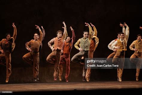 Dancers Perform On Stage During The National Ballet Of Spains Play