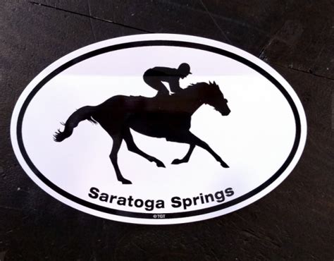 Saratoga Racer Euro Sticker Impressions Of Saratoga