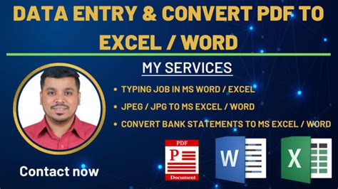 Convert Retype Pdf Or Image Files To Ms Excel And Ms Word By Sunny0412 Fiverr