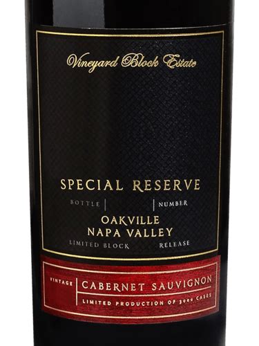 Vineyard Block Estate Special Reserve Cabernet Sauvignon Vivino Brasil