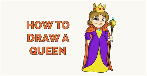 How To Draw A Queen Really Easy Drawing Tutorial