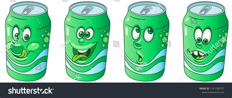 Soda Can Drink Beverage Concept Emoji Stock Vector (Royalty Free ...