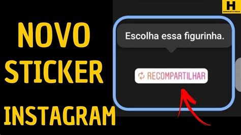 Como Usar Novo Sticker Do Instagram Muito F Cil Youtube