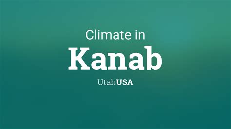 Climate & Weather Averages in Kanab, Utah, USA