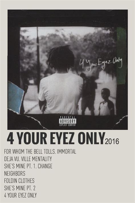 4 Your Eyez Only Minimalist Poster Chloe Music Poster Ideas Music