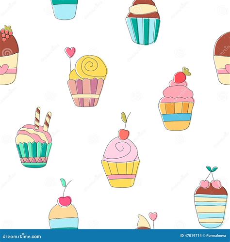 Cute Cartoon Cupcakes Wallpaper