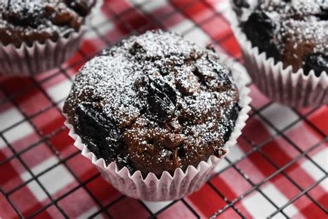 Double Chocolate Cherry Muffin Recipe Cherry Muffins Chocolate