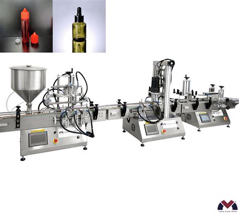 Complete Line For Plastic Bottles Linear Filling Capping And Labeling