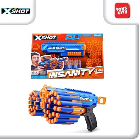 Jual Zuru X Shot Insanity Manic Blaster 24 Darts By ZURU Mainan