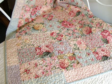 ENGLISH COTTAGE ROSE GARDEN PATCHWORK QUILT Etsy