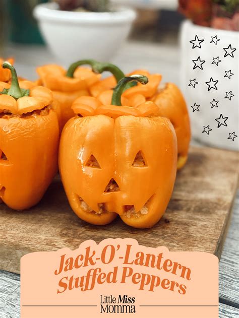 Jack O Lantern Stuffed Peppers Celebrate Main Dish Recipes