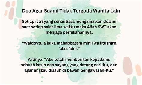 Doa Agar Suami Tidak Selingkuh Dan Tergoda Wanita Lain