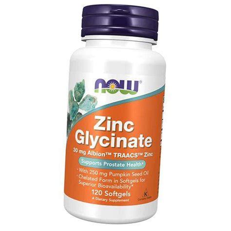 Buy Цинк Бисглицинат Zinc Glycinate Now Foods 120гелкапс 36128093