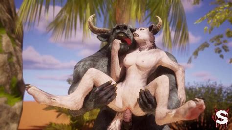 Sexy Furry Girl Fucks Huge Cock To Squirt In Extreme Wild Life Sex