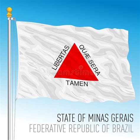 Estado De Minas Gerais Bandera Regional Oficial Brasil Ilustraci N Del