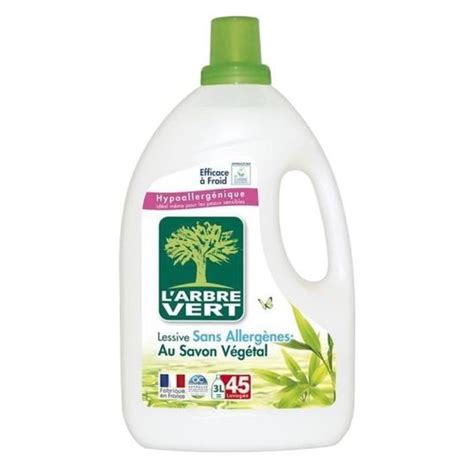 Larbre Vert Hypoallerg Nique Lessive Sans Allerg Nes Au Savon V G Tal