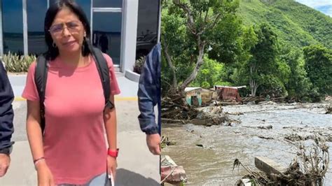 Así fue el recorrido de Delcy Rodríguez en Cumanacoa antes del