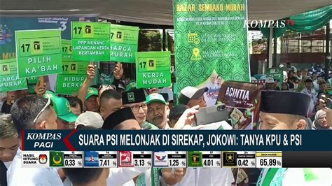 Kata Jokowi Soal Suara PSI Melonjak Di Sirekap Tanya KPU Dan PSI