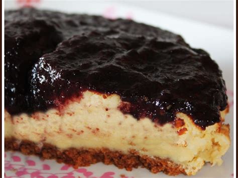 Tarta Cheesecake Con Mermelada Casera De Moras Receta Petitchef