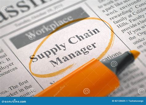 We`re Hiring Supply Chain Manager 3d Stock Illustration