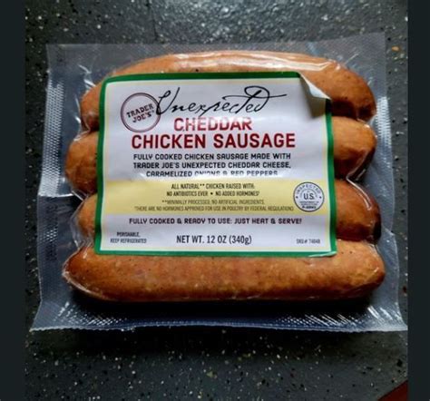 Trader Joe's Unexpected Cheddar Chicken Sausage | Cheddar chicken, How to cook chicken, Chicken ...