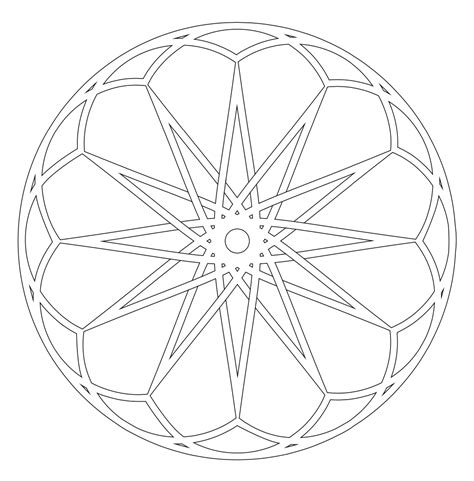 Simple Geometric Mandala Free And Printable Mandala Art