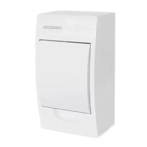 Quadro De Distribuição 4 Disjuntores Sobrepor Branco Alumbra Leroy Merlin