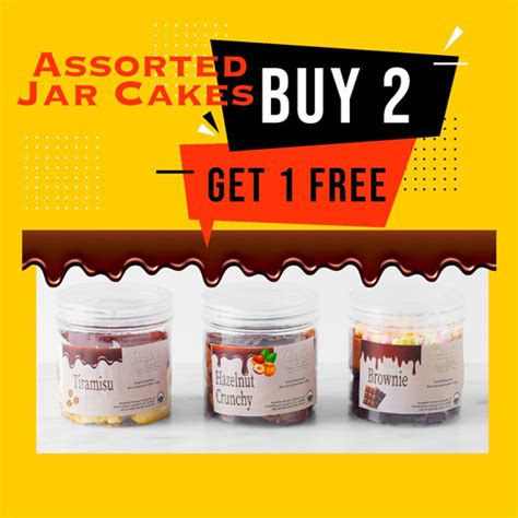 Qoo10 New Buy 2 Get 1 Free Assorted Jar Cake Halal Certified