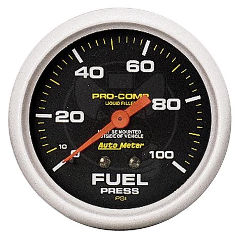 AU5412 AUTOMETER FUEL PRESSURE GAUGE LIQUID FILLED 2 5 8 0 100 PSI