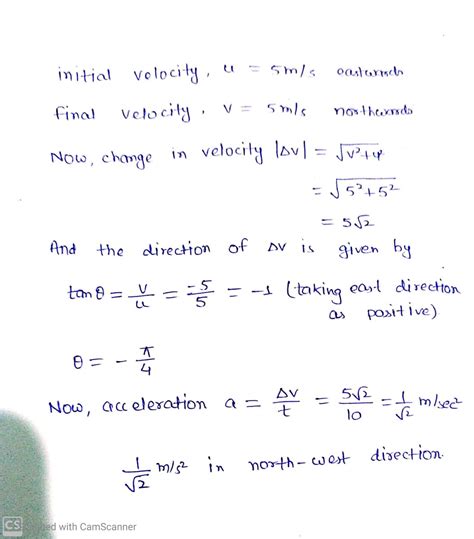 A Particle Is Moving Eastwards With A Velocity Of M S If In S The