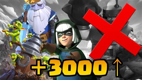 Top Ladder🌏 3000 With Bandit Ghost Evo Drill Wb Clash Royale Youtube