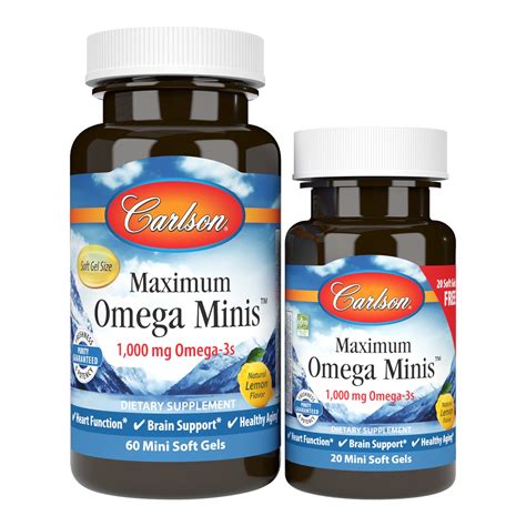 Maximum Omega Minis Carlson Soft Gels