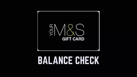 Balance Marks And Spencer T Card Cheap Sale