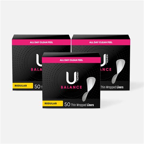Fsa Eligible U By Kotex Barely There Liners Light Absorbency Regular