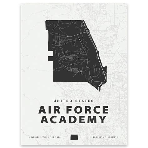 Air Force Academy Map Print – Home Base Maps