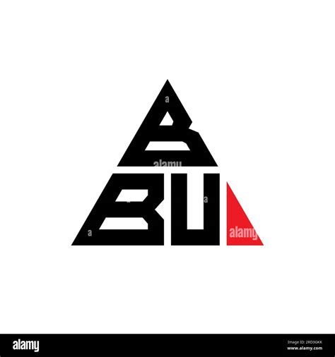 BBU triangle letter logo design with triangle shape. BBU triangle logo design monogram. BBU ...